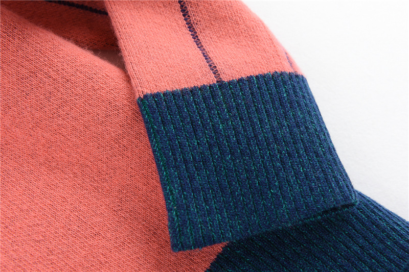 2019秋冬新品 宽松婴驼绒羊毛提花圆领长袖针织毛衣女装f28039