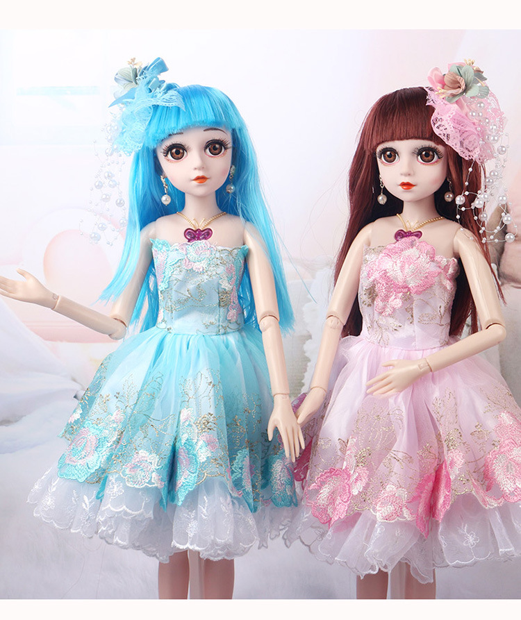 韩国60厘米叶萝莉乐乐芭比娃娃罗丽洋娃娃公主大婚纱衣服女孩玩具