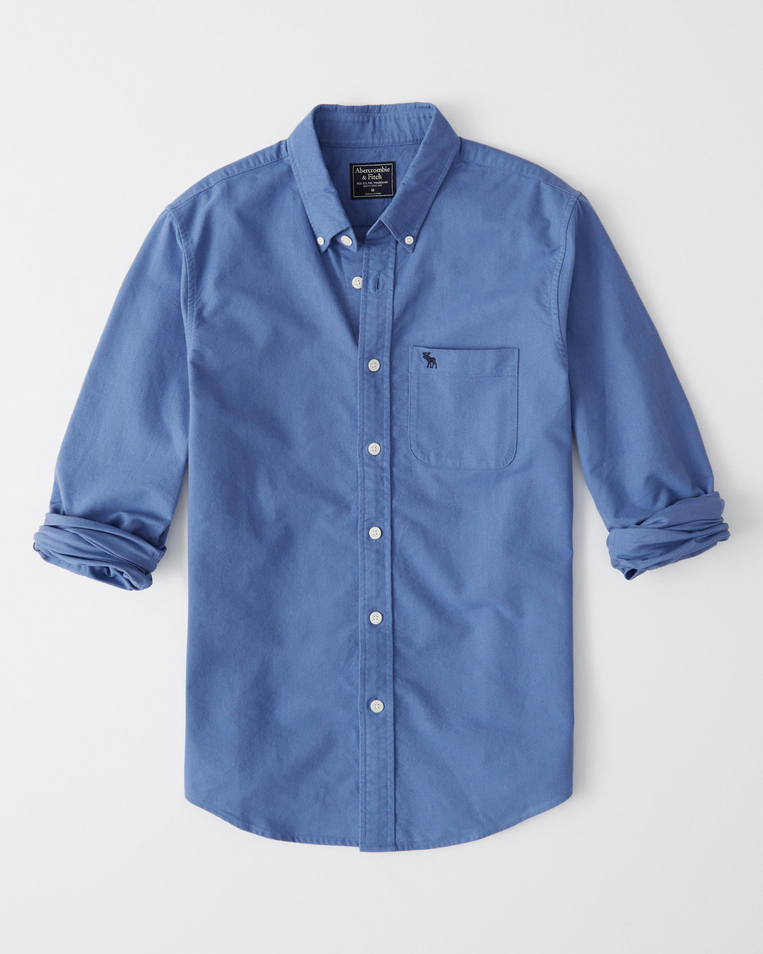 2021春秋季af牛津纺长袖衬衫男士时尚纯色衬衣af商务休闲衬衣批发