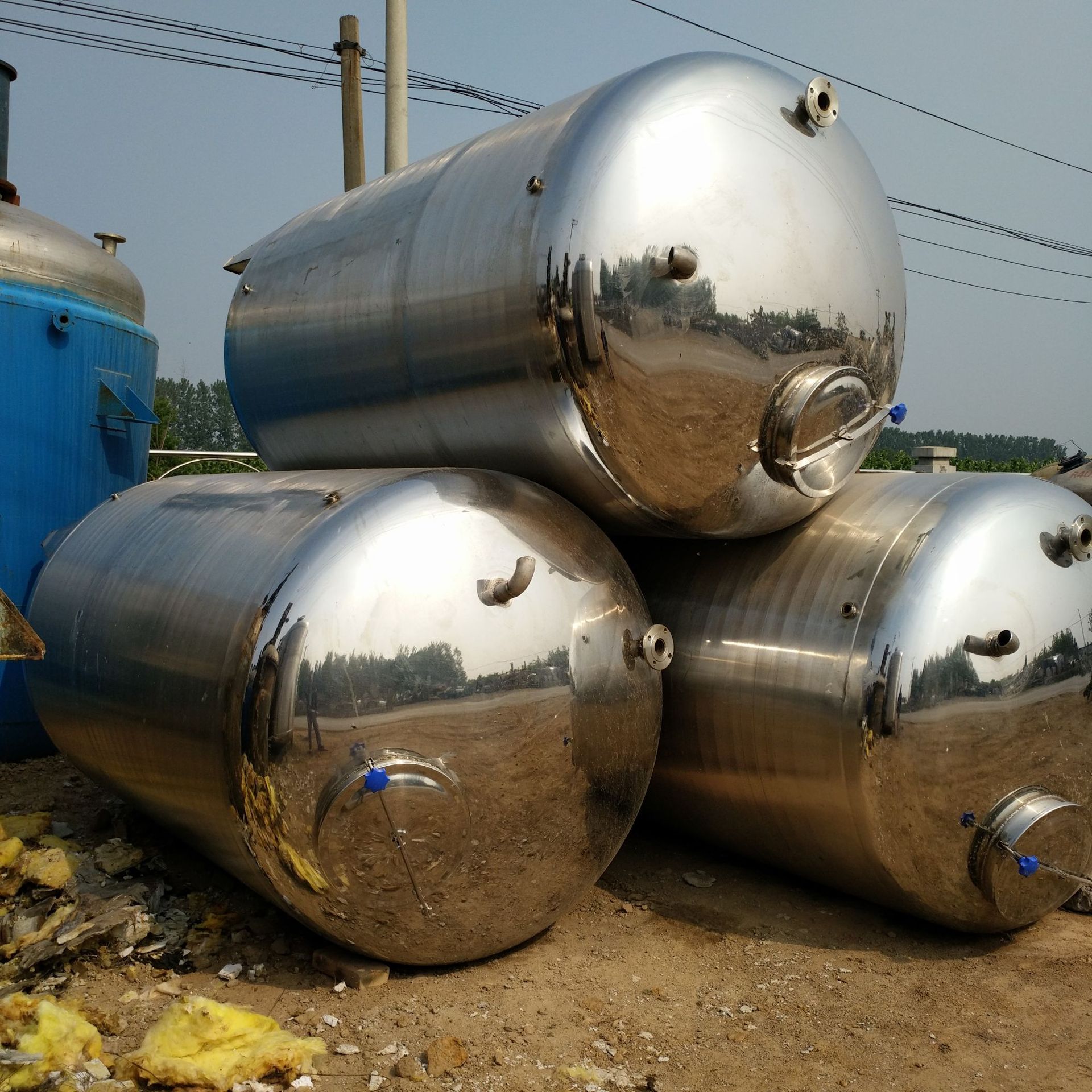 新到二手不锈钢储罐10立方搅拌罐储水罐二手不锈钢压力罐