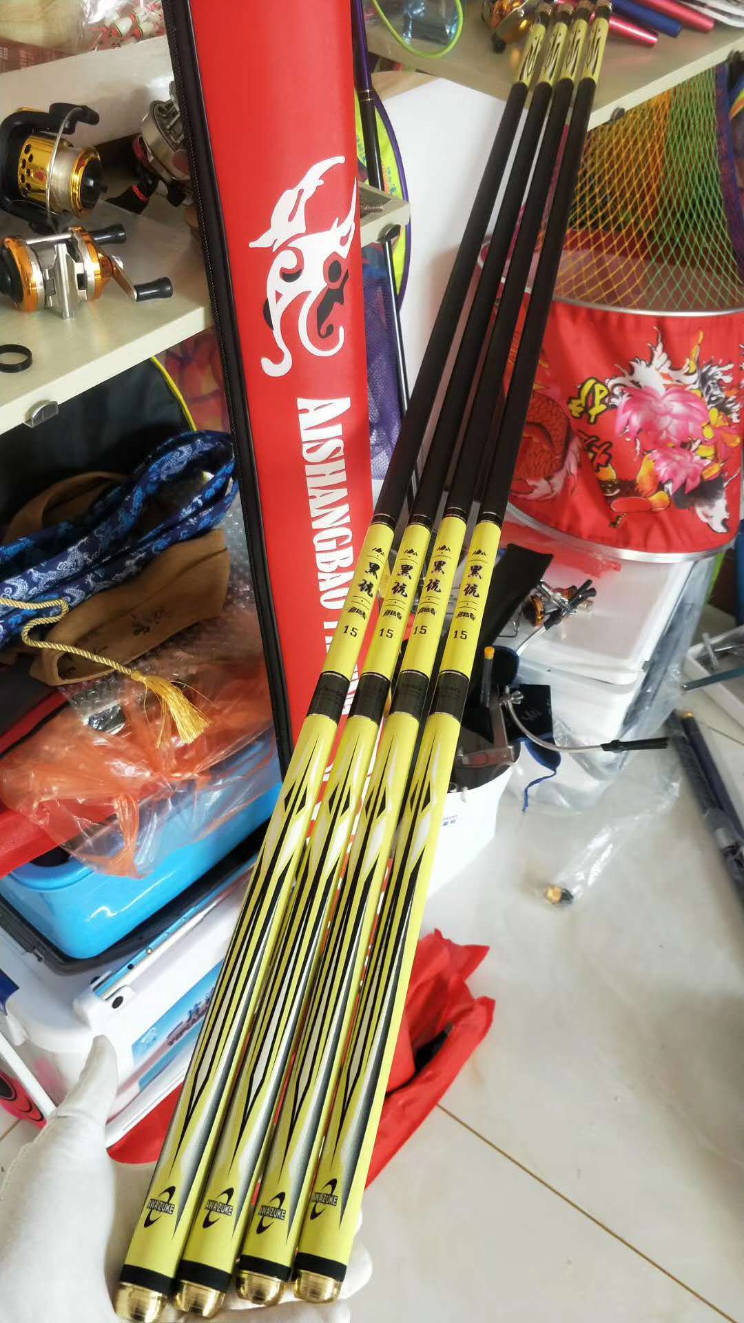 台钓竿28调鱼竿手竿高碳素鲤鱼竿碳素长节手杆钓鱼竿渔具