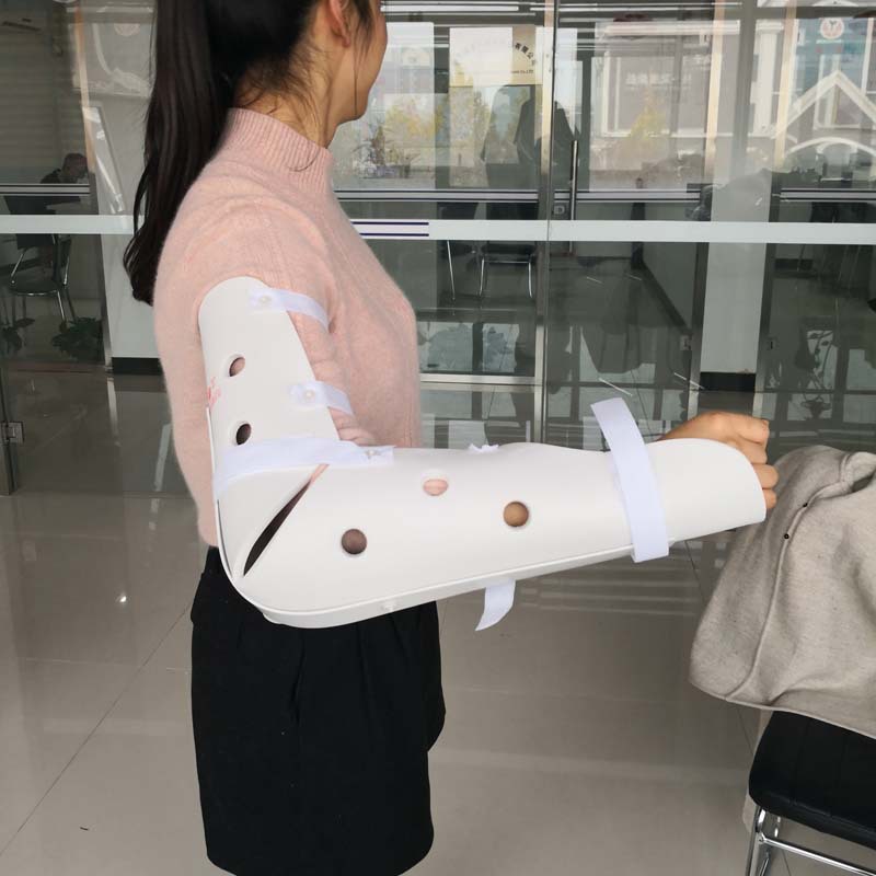 前臂超关节固定支具 高分子泡沫 透气可调节前臂骨折固定支架