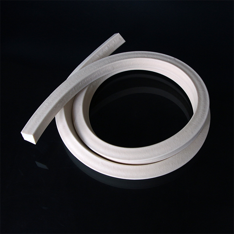 硅胶发泡密封条 防水耐高温硅橡胶方形条 白色软海绵条实心防滑条