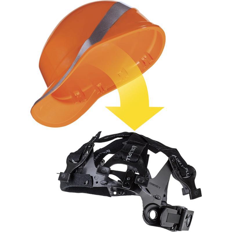 代尔塔通用安全帽内衬配件102024 安全帽织带内衬8点式