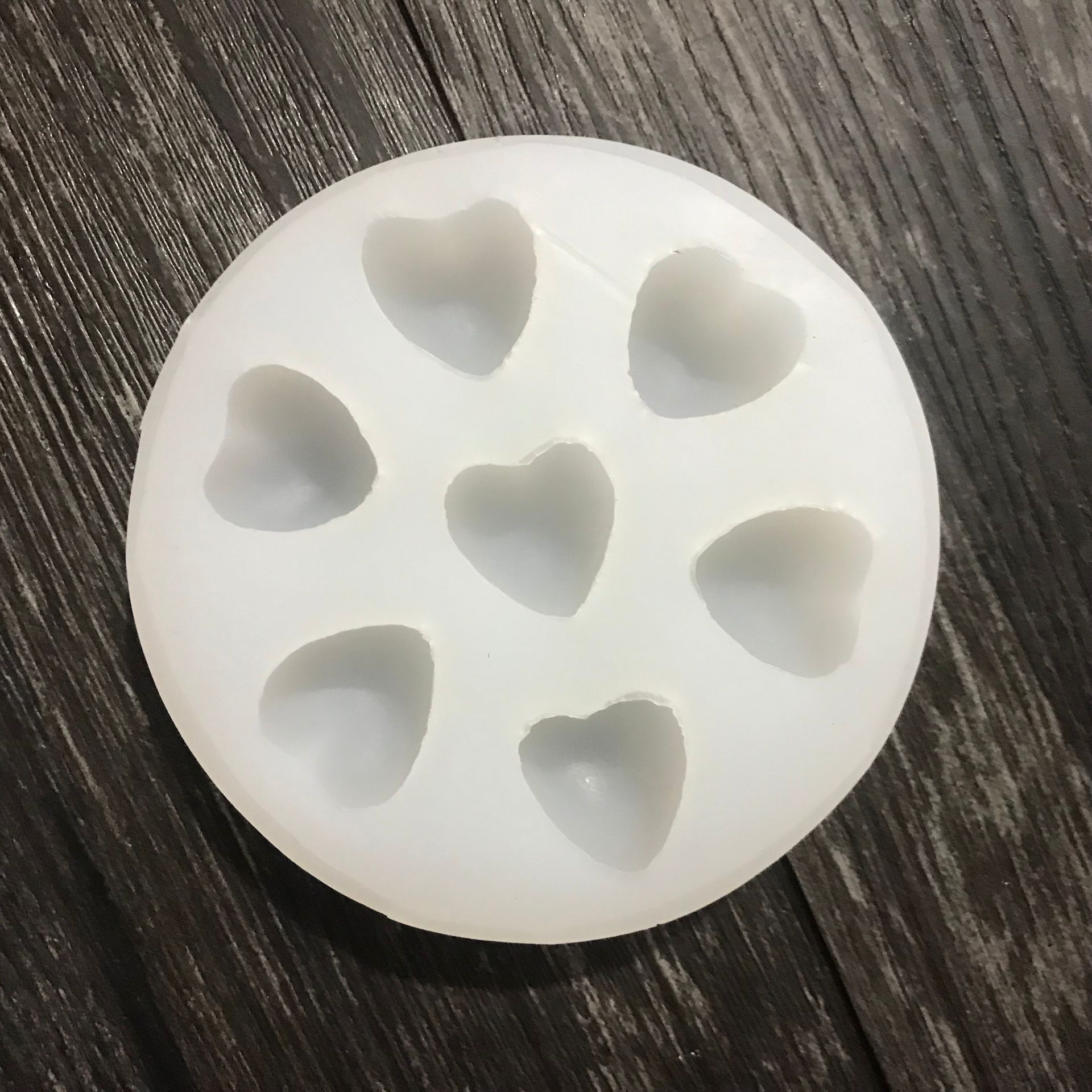 7孔小爱心硅胶模具 装饰模具 香薰石膏模具
