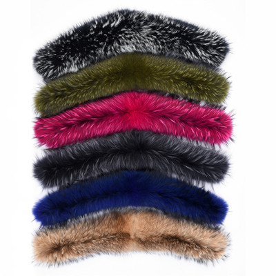 批发各种颜色貉子毛领子 貉子毛领子 貉子毛领 貉子毛领加工定做