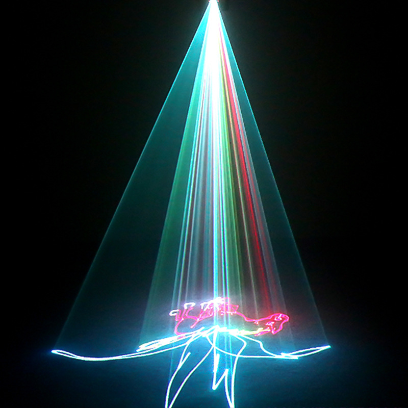 震撼全彩动画激光灯声控镭射舞台灯 酒吧ktv光束灯婚庆装饰电脑灯