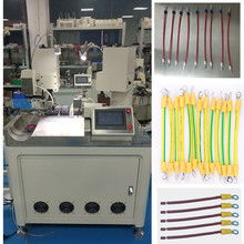 全自动护套端子散料端子压着机 切断双头扭线冷压散装胶端子机