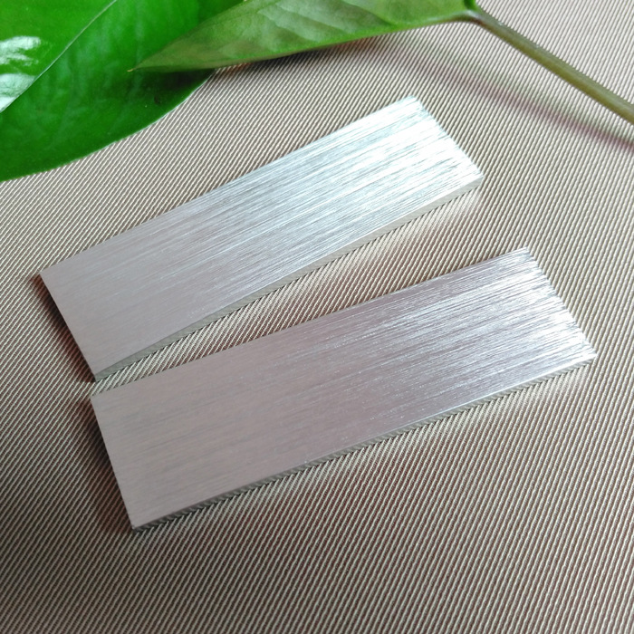 空白胸牌底托镜面拉丝不锈钢胸牌材料铝合金工号牌配件制作