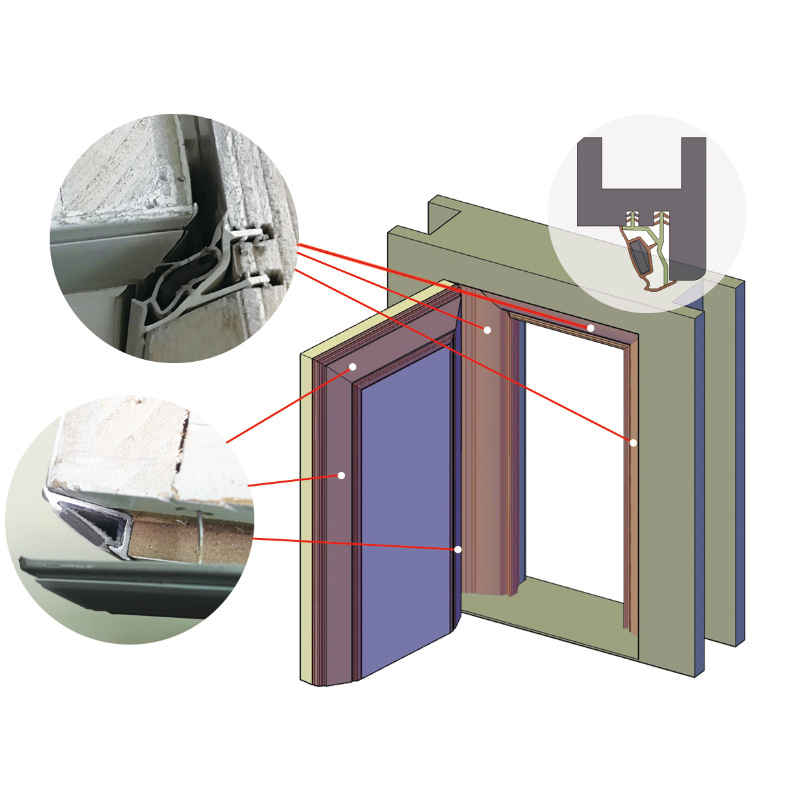 生产厂家 自吸式静音门磁吸密封条木门框防撞密封磁吸静音条