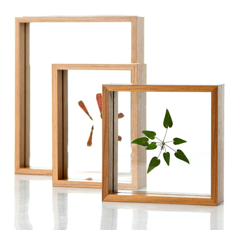 汇百家批发双面透明玻璃相框植物标本画框标本框剪纸画画框厂家