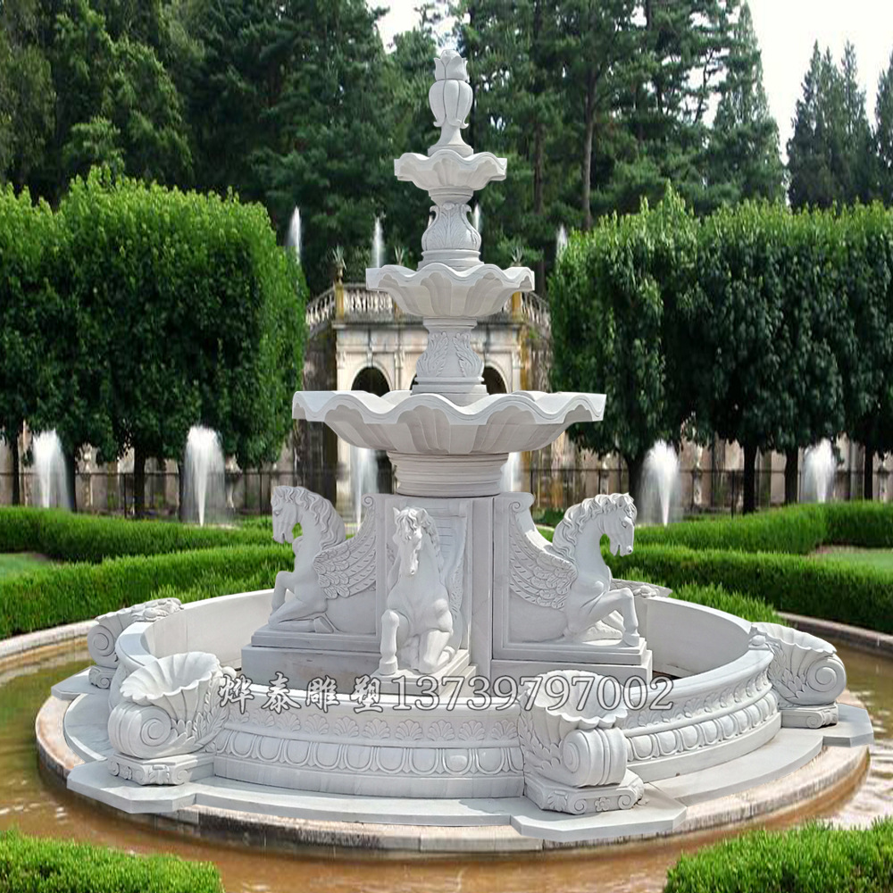 石雕喷泉 优质大型汉白玉石雕喷泉厂家 石雕喷泉价格石雕喷泉图片