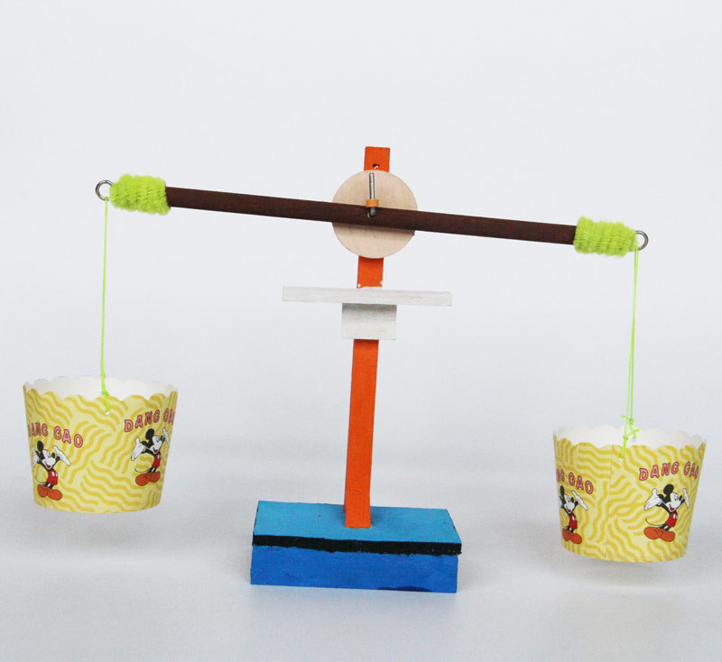 儿童科技小制作手工diy天平玩具模型 科学实验拼装益智材料包批发