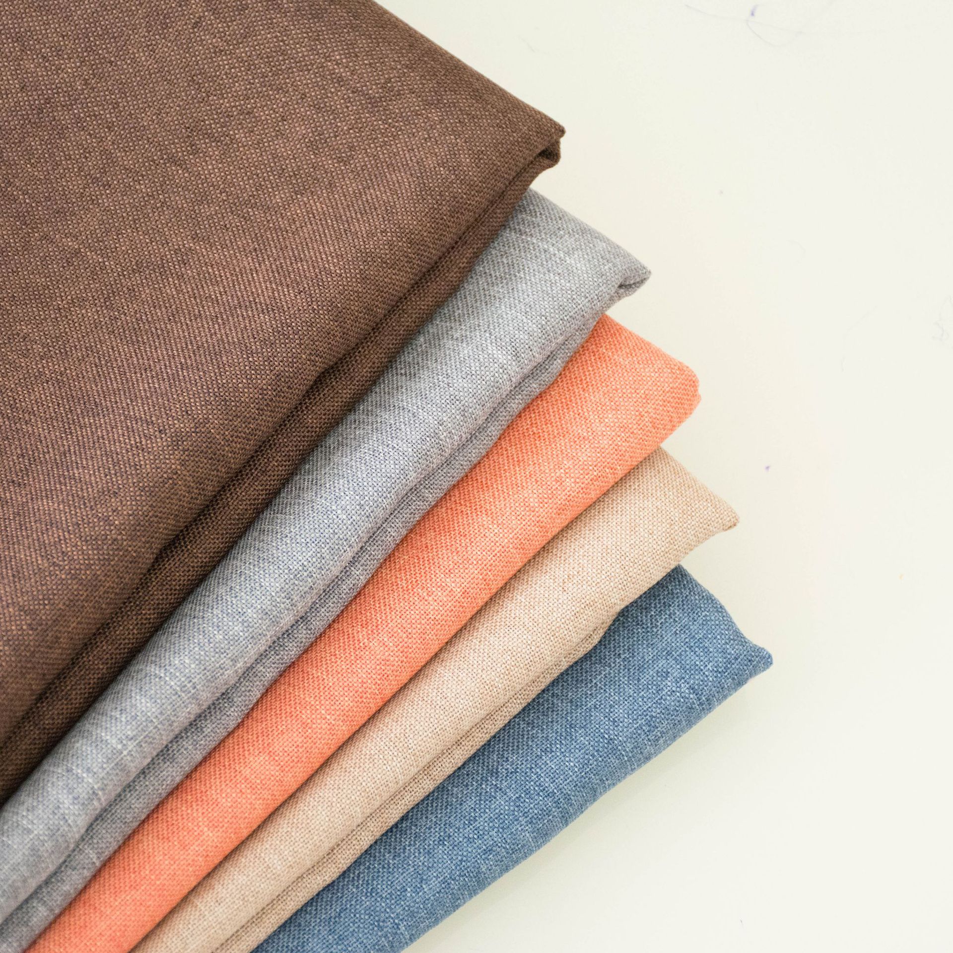 600d细麻沙发布 厂家供应阳离子双色 仿麻布 简约全涤布 批发