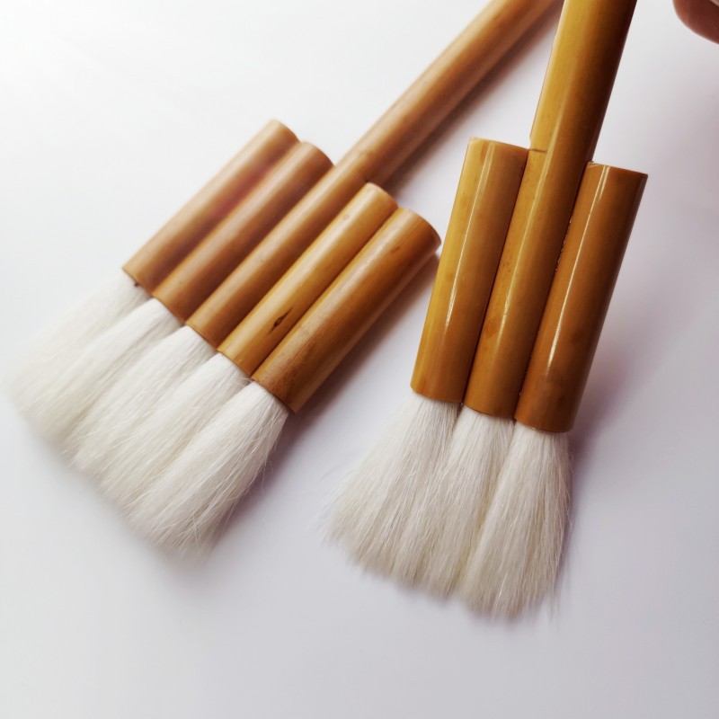 羊毛刷水彩排笔国画笔刷 连笔板刷 排刷背景刷底纹刷美术画材