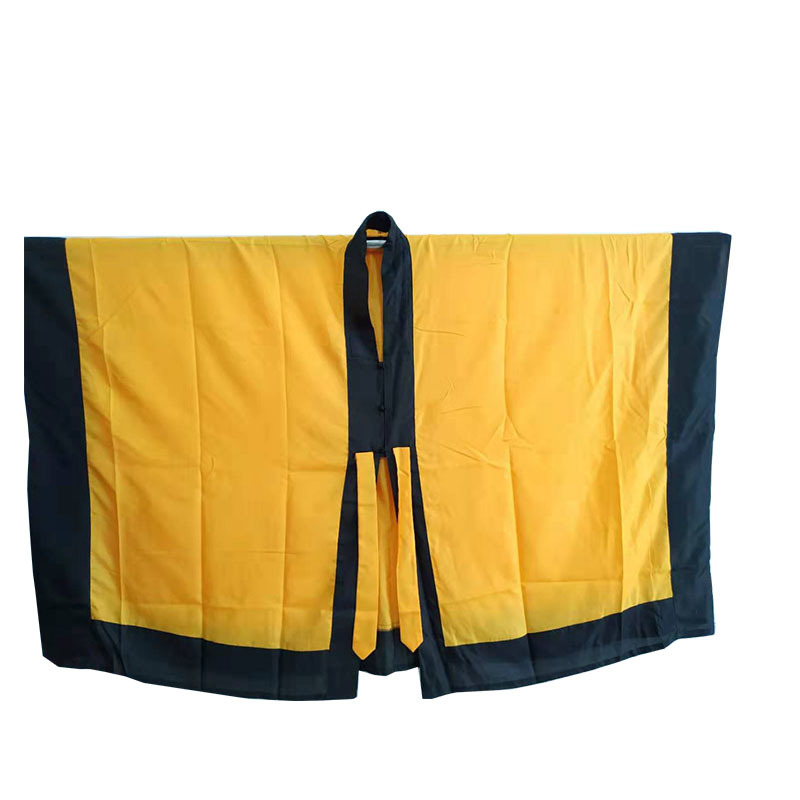 道士服 道教用品道袍 素面经衣道场道服素面法衣 红黄色道服长袍