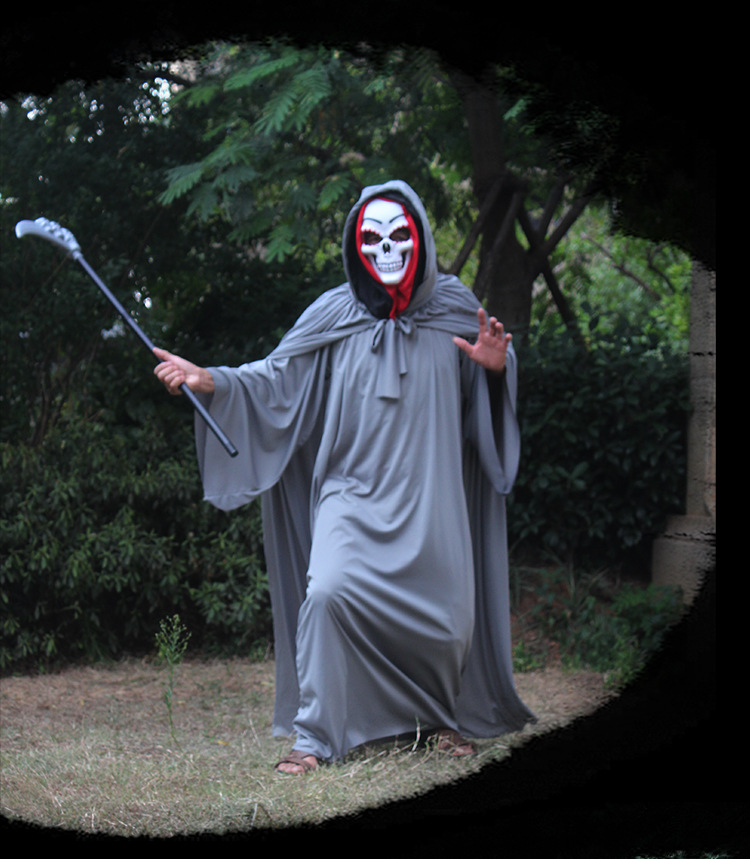 批发万圣节鬼衣恐怖鬼装死神衣服地狱使者服装