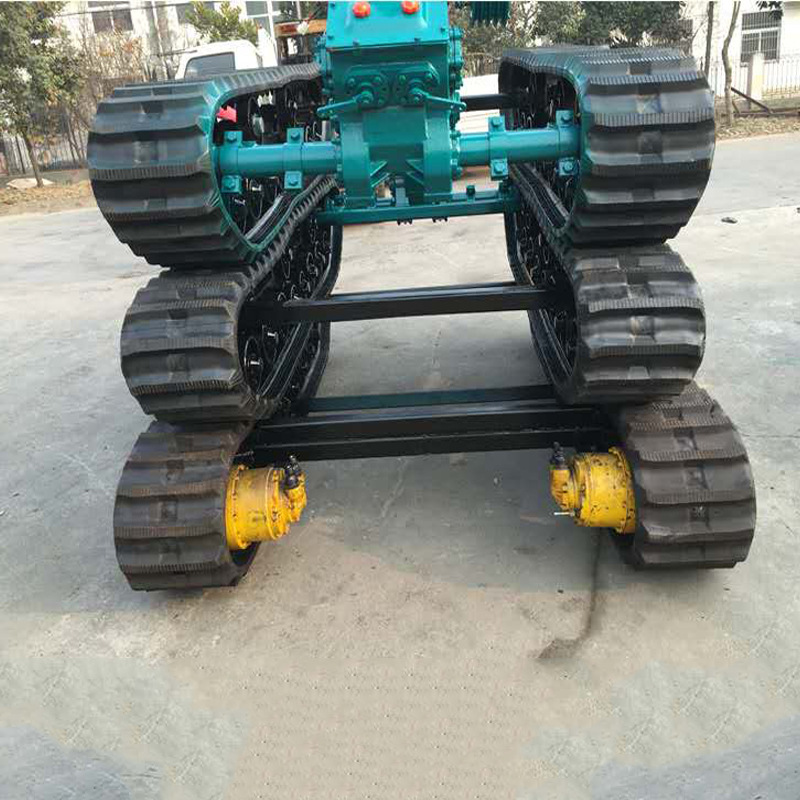 批发橡胶履带底盘 森泰履带车底盘厂家 液压行走履带底盘