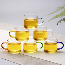 透明耐热高鹏硅玻璃带把小茶杯功夫茶具主人杯耳杯茶碗家用品茗杯