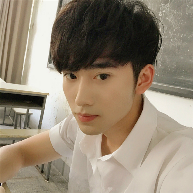 时尚男士假发韩版男发帅气男生短卷发蓬松逼真卷发型假发头套