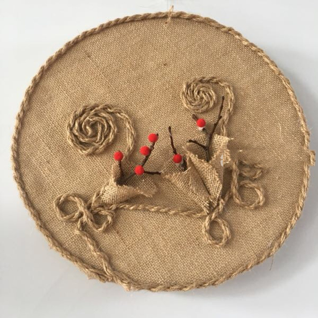 大张麻布幼儿园装饰环创材料挂饰手工diy布料背景空中吊饰装饰