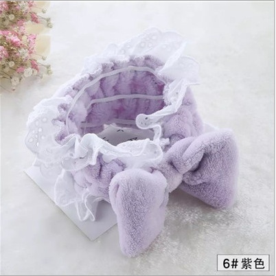 Wholesale Japanese Sweet Lace Bow Hair Band Internet Celebrity Mori Women's Makeup and Face Wash Hair Band