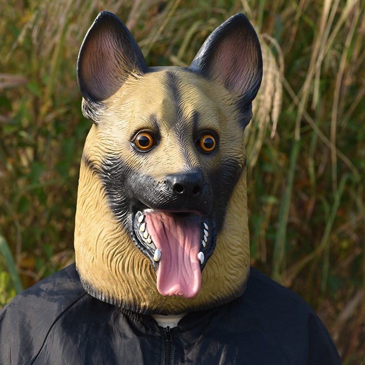 现货动物猫头鹰面具万圣节狂欢派对乳胶面具头套工厂批发