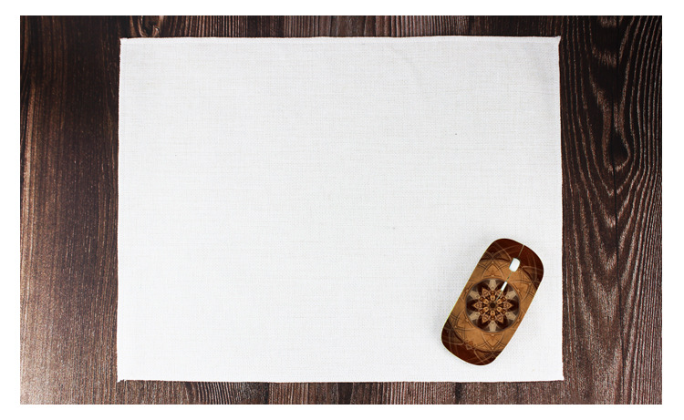 热转印棉麻桌垫 餐垫 桌布等多用 双层双面可印 空白桌垫素材