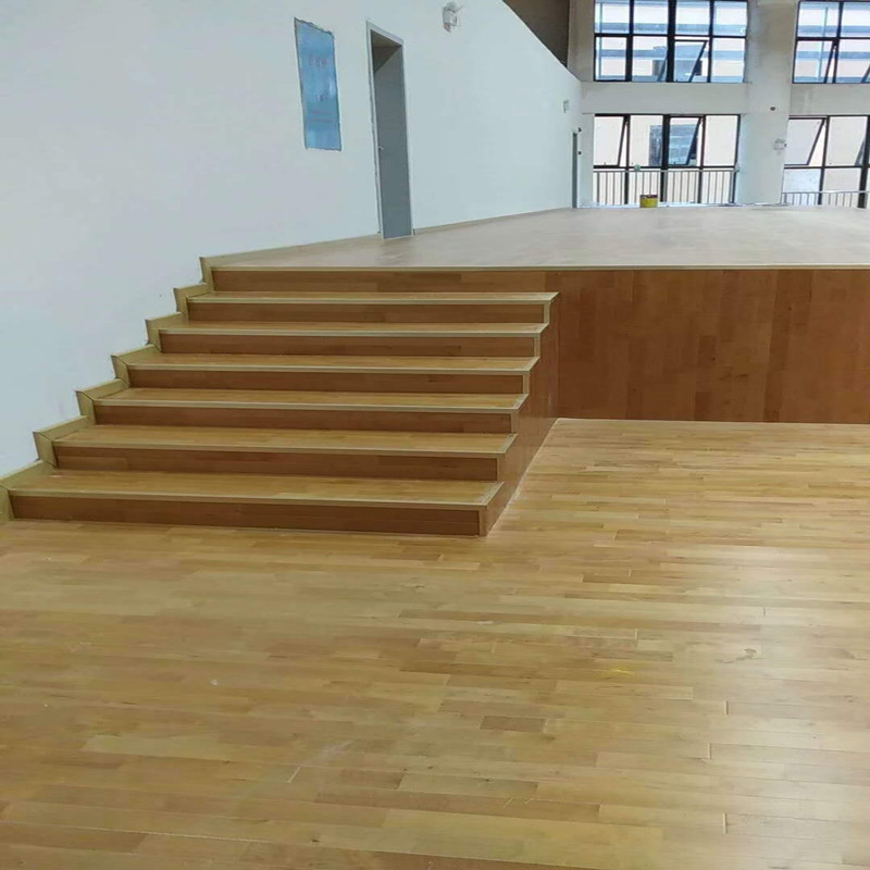 纯实木舞台运动地板 企口硬木舞蹈用木地板 舞台木地板生产厂家