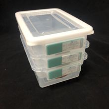 0245酒店透明料头盒5加强加厚带标牌保鲜盒厨房冰柜盒子