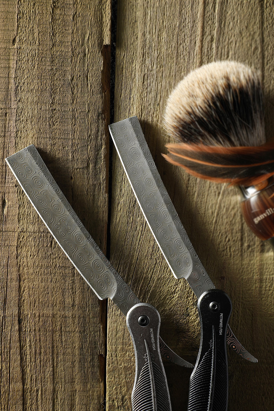 老式手动剃刀刮刀高硬度9铬钢剃头刀刮胡剃须刀理发刀刮脸修眉刀