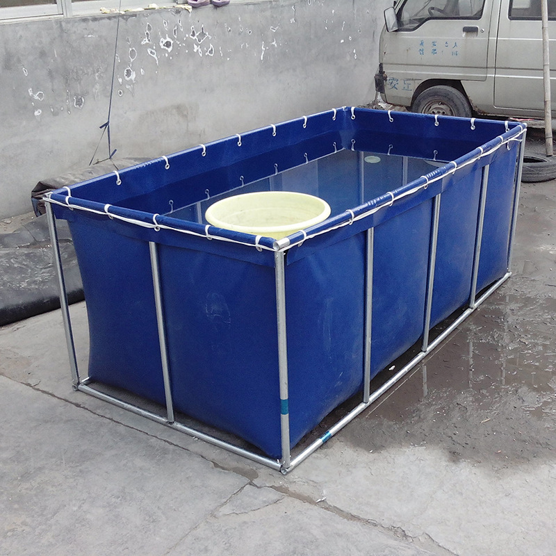 可折叠pvc鱼箱水箱 可移动大型软体鱼箱 暂养池 定做锦鲤鱼池鱼箱