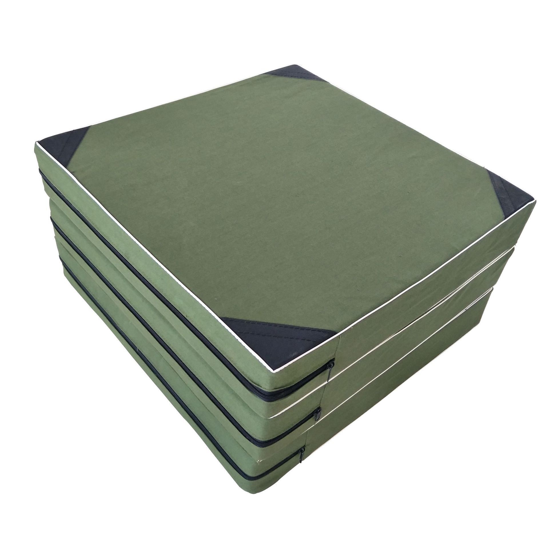 批发多功能折叠体操垫 有机硅帆布垫 仰卧起坐垫子训练健身垫