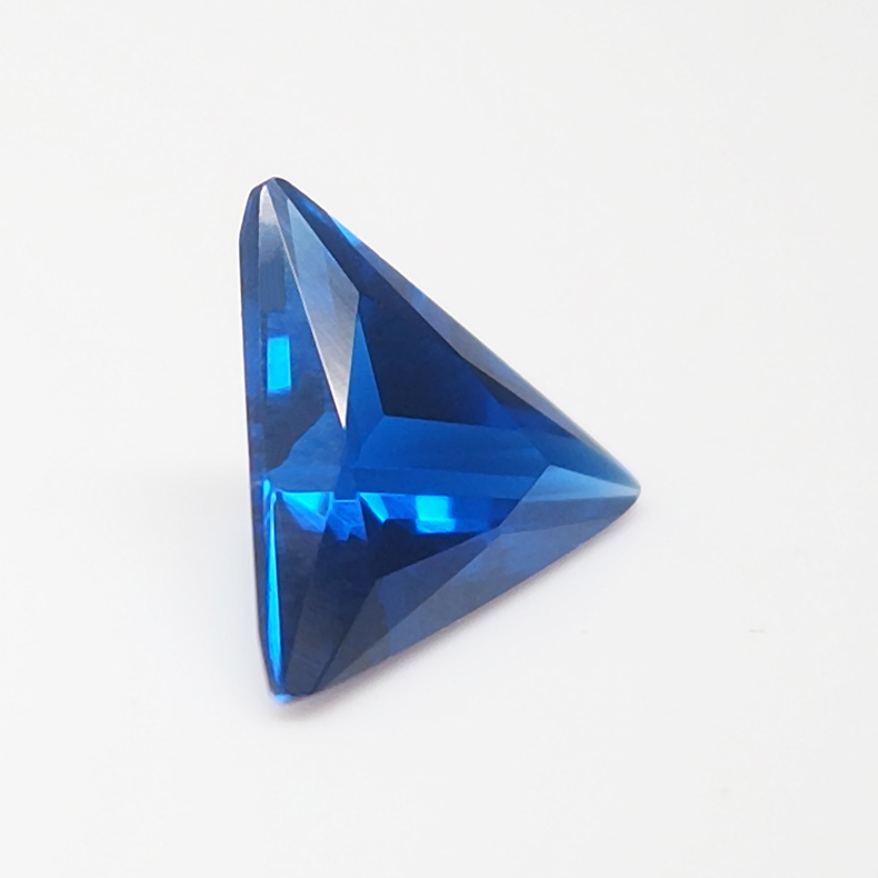 三角形蓝宝石 人造宝石蓝尖晶 113蓝尖晶裸石