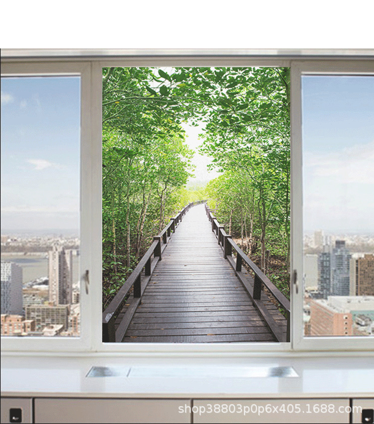 阳台贴膜玻璃纸浴室磨砂透光不透明遮光卧室窗台厨房客厅贴纸窗花