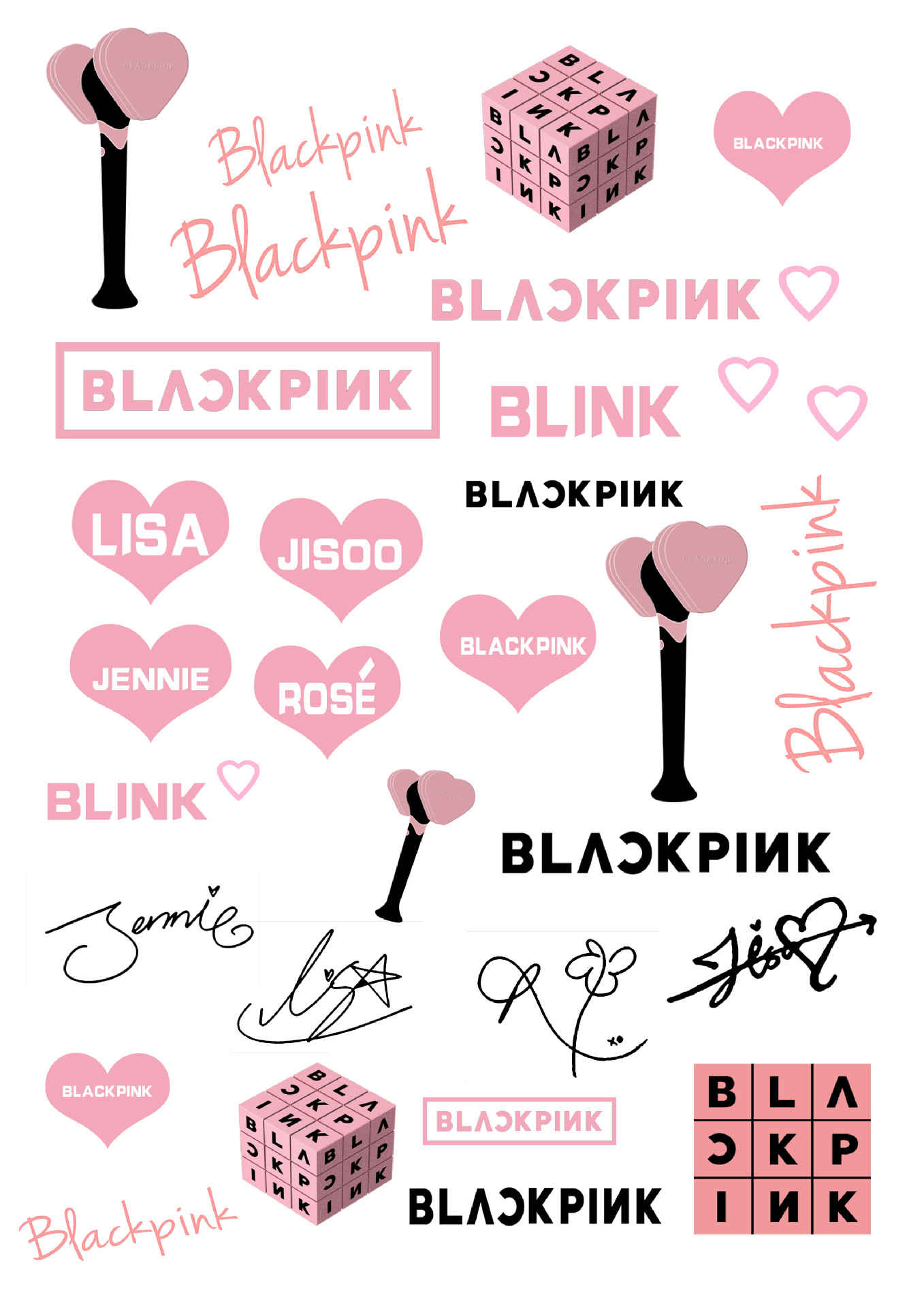 厂家批发明星周边定制李荣浩纹身贴blackpink纹身贴脸贴