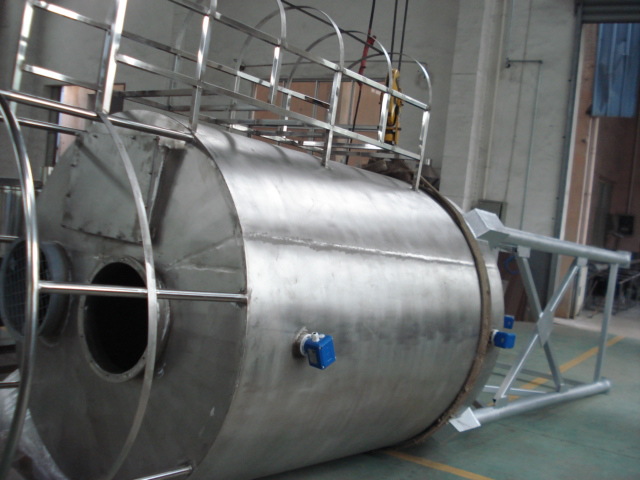 重晶石粉不锈钢储料罐3000l定制 氧化钙大型料斗 活性炭储存料桶