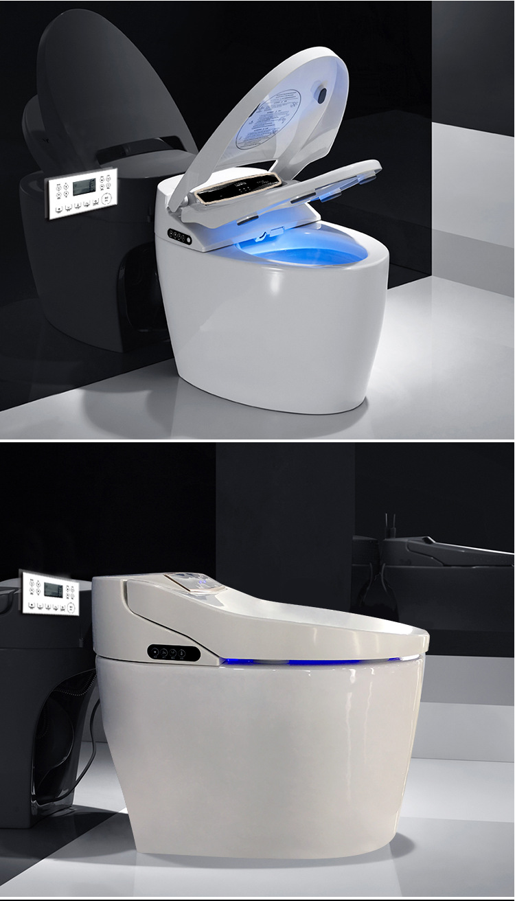 智能马桶一体即热式坐便器家用 全自动冲水烘干酒店工程陶瓷马桶