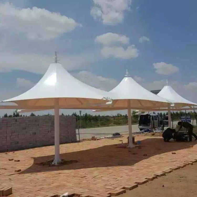 厂家直销景区园林伞形膜结构景观棚 广场遮阳膜伞 膜结构遮阳伞