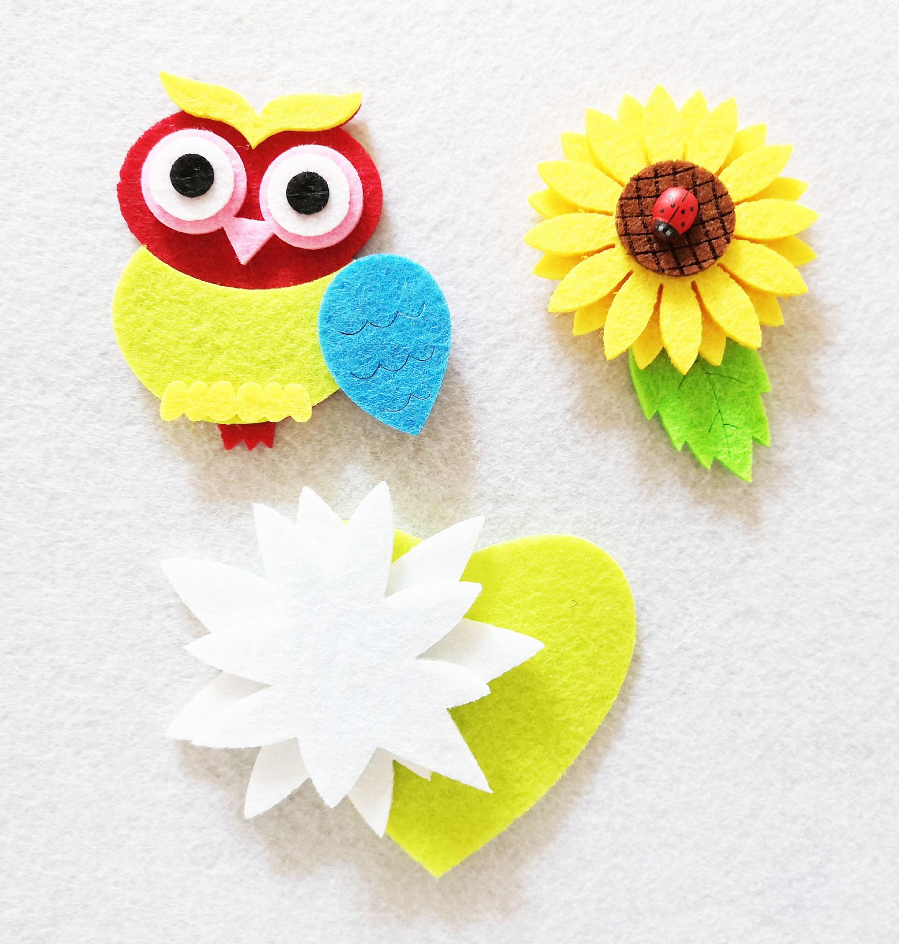 工厂批发儿童包包帽子装饰猫头鹰墙贴无纺布定制规格立体卡通贴饰