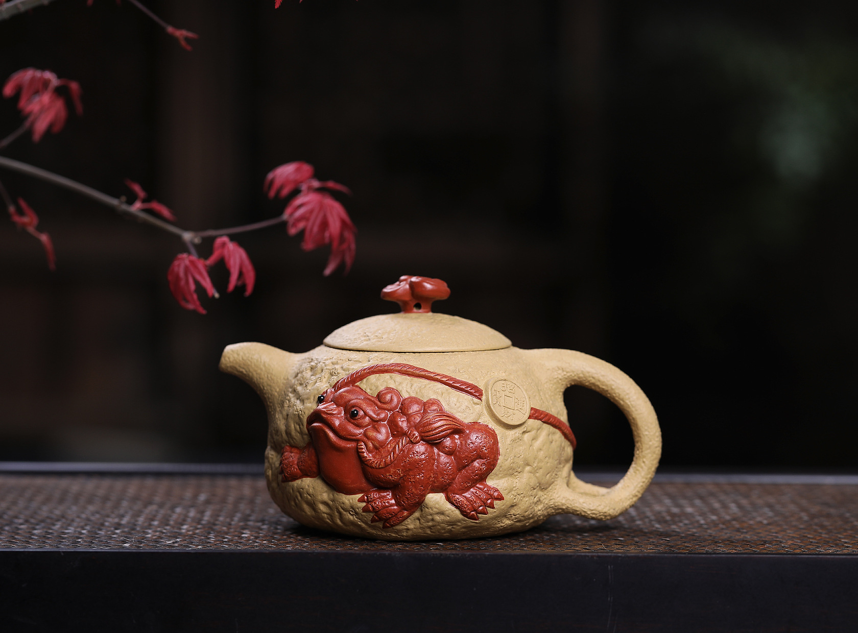 宜兴紫砂壶名家手工原矿段泥金蟾供春茶壶茶具厂家直销一件代发