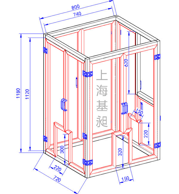 铝型材框架图铝型材架子图铝型材框架设计铝型材框架加工上海基昶