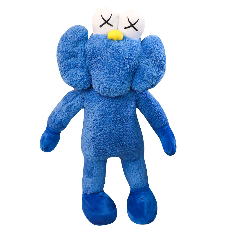 芝麻街kaws联名抱枕人偶公仔毛绒玩具潮牌布娃娃采购价格,怎么样,行情