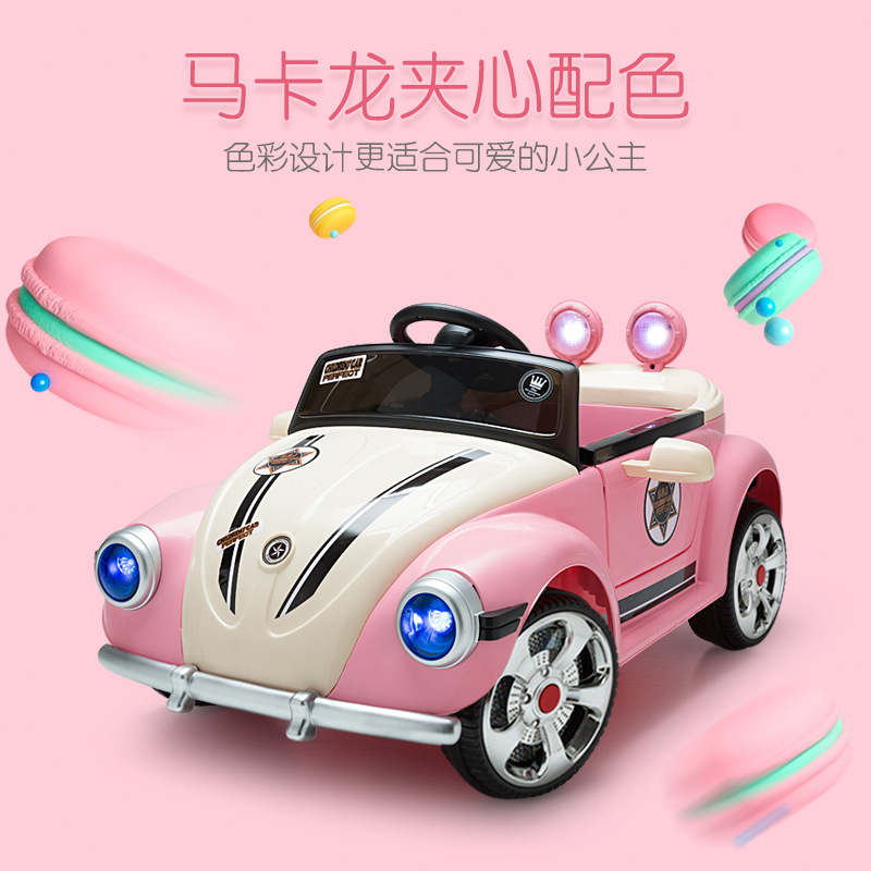 New Children's Electric Car Four-Wheel Remote Control Double Drive Electric Car Can Sit Baby Baby Electric Children's Toy Car