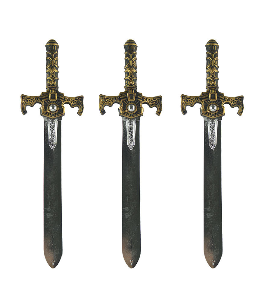 儿童玩具剑刀塑料宝剑男孩剑客盾牌武器学生安全仿真宝剑模型兵器