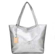 bags2021新款鳄鱼托特包大容量单肩包欧美时尚简约手提包pu女包包