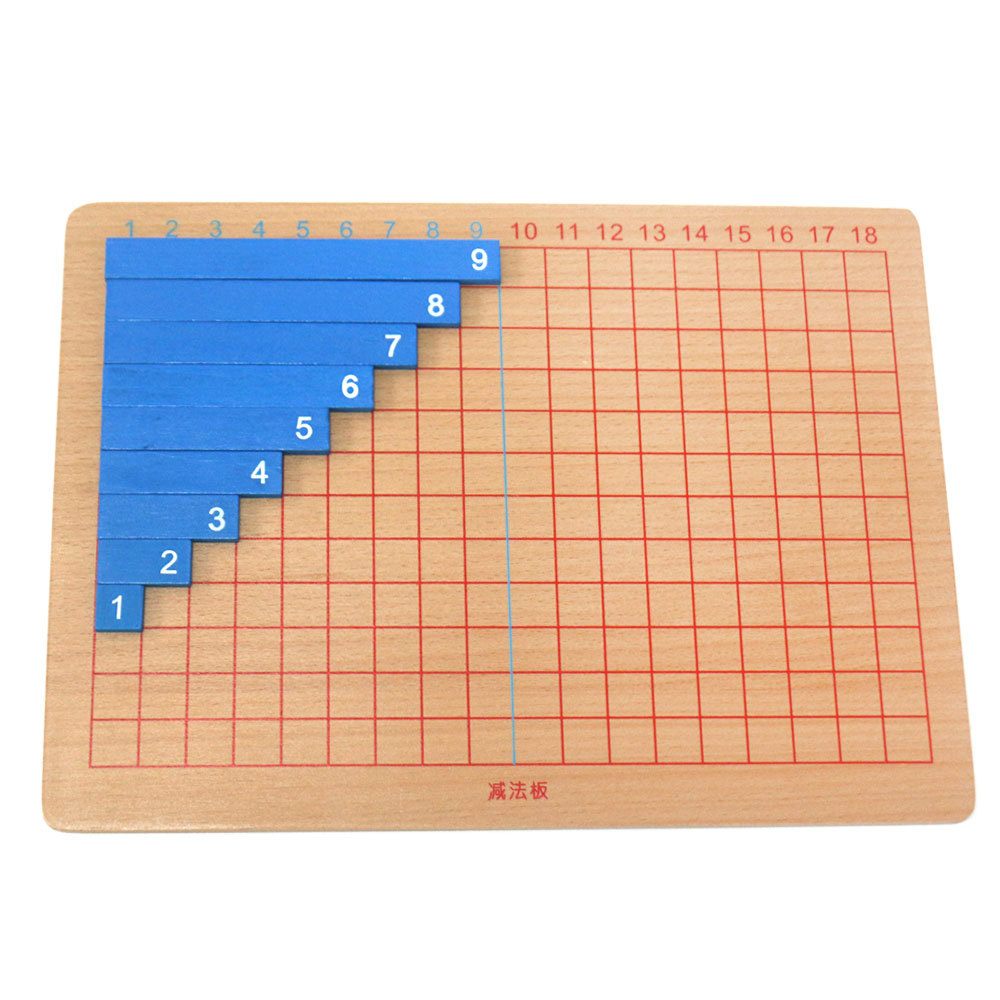 蒙氏教具数学教具幼儿早教儿童玩具蒙氏教具加减法板