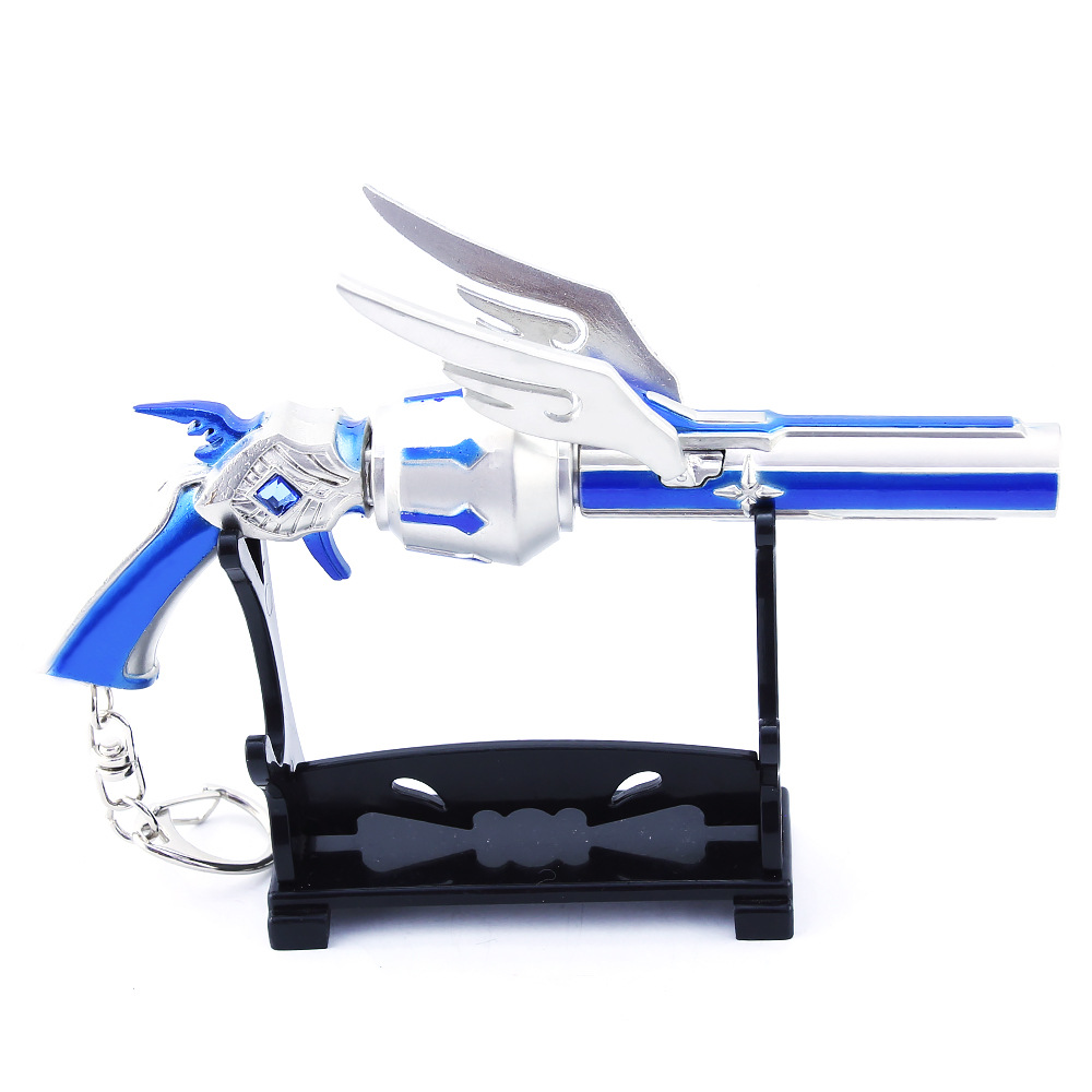 全职动漫周边武器模型 周泽楷荒火枪械模型 全金属钥匙扣挂件