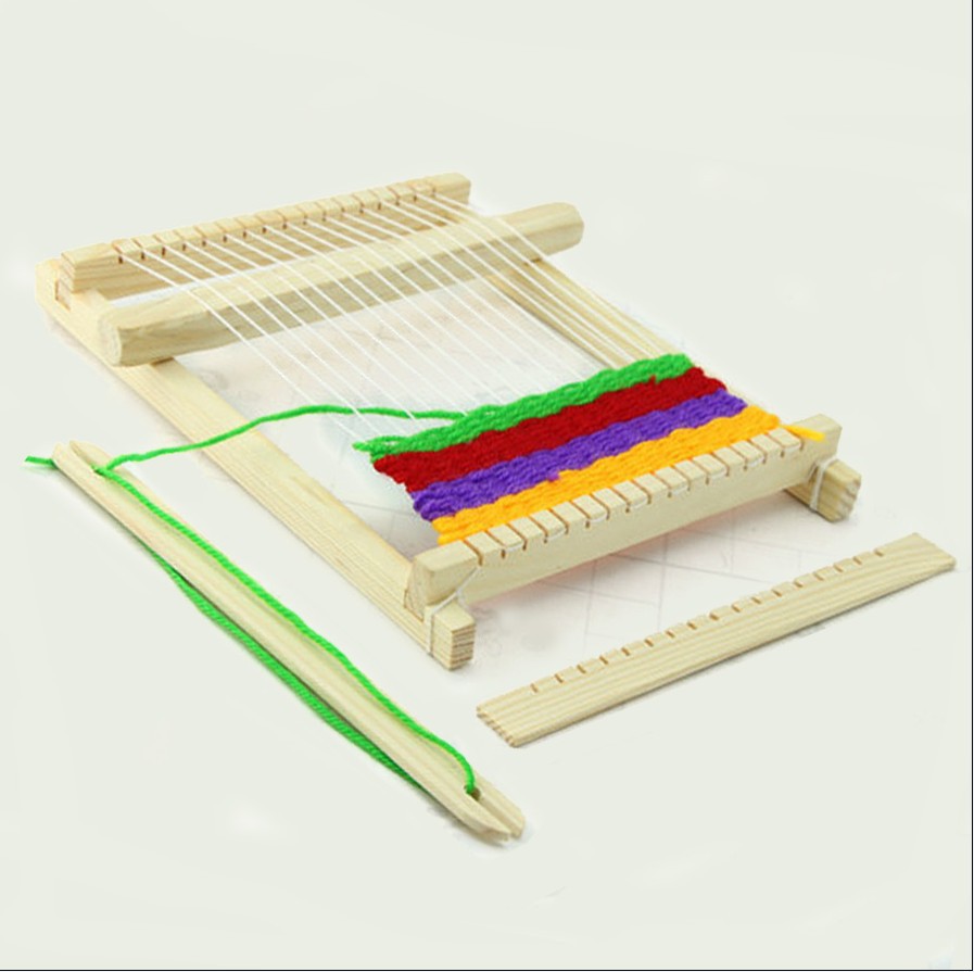 diy自制儿童织布机科普器材科学实验做科技小制作科教拼装教学