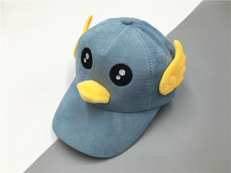 儿童帽子秋冬季宝宝鸭舌帽男童会叫的鸭子棒球帽女童帽子儿童冬帽